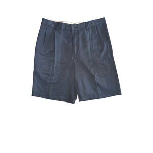 Tommy Bahama 8 inch Mens Pleated Golf Dress Shorts 100% Silk Size 34